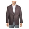 MICHAEL KORS Mens Purple Single Breasted, Check Classic Fit Blazer Sport Coat 42R