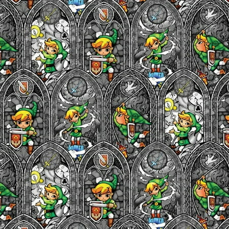 Nintendo-Zelda 43/44" Wide 100% Cotton D/R-Sword Powers, Pk 15, Nintendo