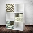thumbnail image 5 of DII Fabric Storage Bins for Nursery, Offices, & Home Organization, Containers Are Made To Fit Standard Cube Organizers (11x5.5x5.5") Chevron Gray - Set of 2, 5 of 10