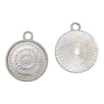 thumbnail image 4 of 50Pieces 16 Mm Round Blank Cabochon Tray Base Bezel Setting Single Loops Charms Pendant Bracelet Connector Findings, 4 of 8