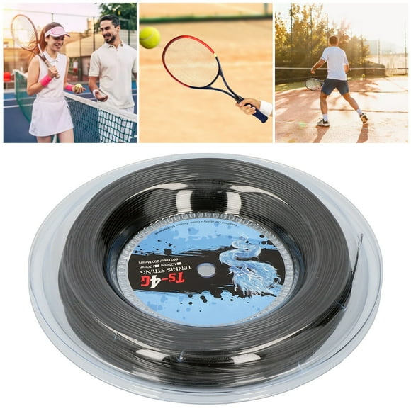 Tennis Racket String, Polyester Racquet String Round StrikeResistance Hard Racquet String Tennis Accessory