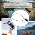 thumbnail image 4 of Cordón de seguridad Gancho flexible bajo el agua con muñequera de seguridad Correa suelta a presión giratoria 316 para actividades de vadeo de buceo Tipo 1 Eigraketly  OD003527-01, 4 of 7