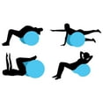 thumbnail image 5 of Fitness ball peanut shape 45×90 cm silver, 5 of 5