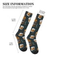 thumbnail image 2 of Lsque Cigar Pattern Sport Compression Socks for Men & Women 15-20 mmHg Knee High Nurse Pregnant Running Medical and Travel Athletic, 2 of 6