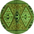 thumbnail image 1 of Ahgly Company Indoor Round Persian Green Traditional Area Rugs, 3' Round, 1 of 1