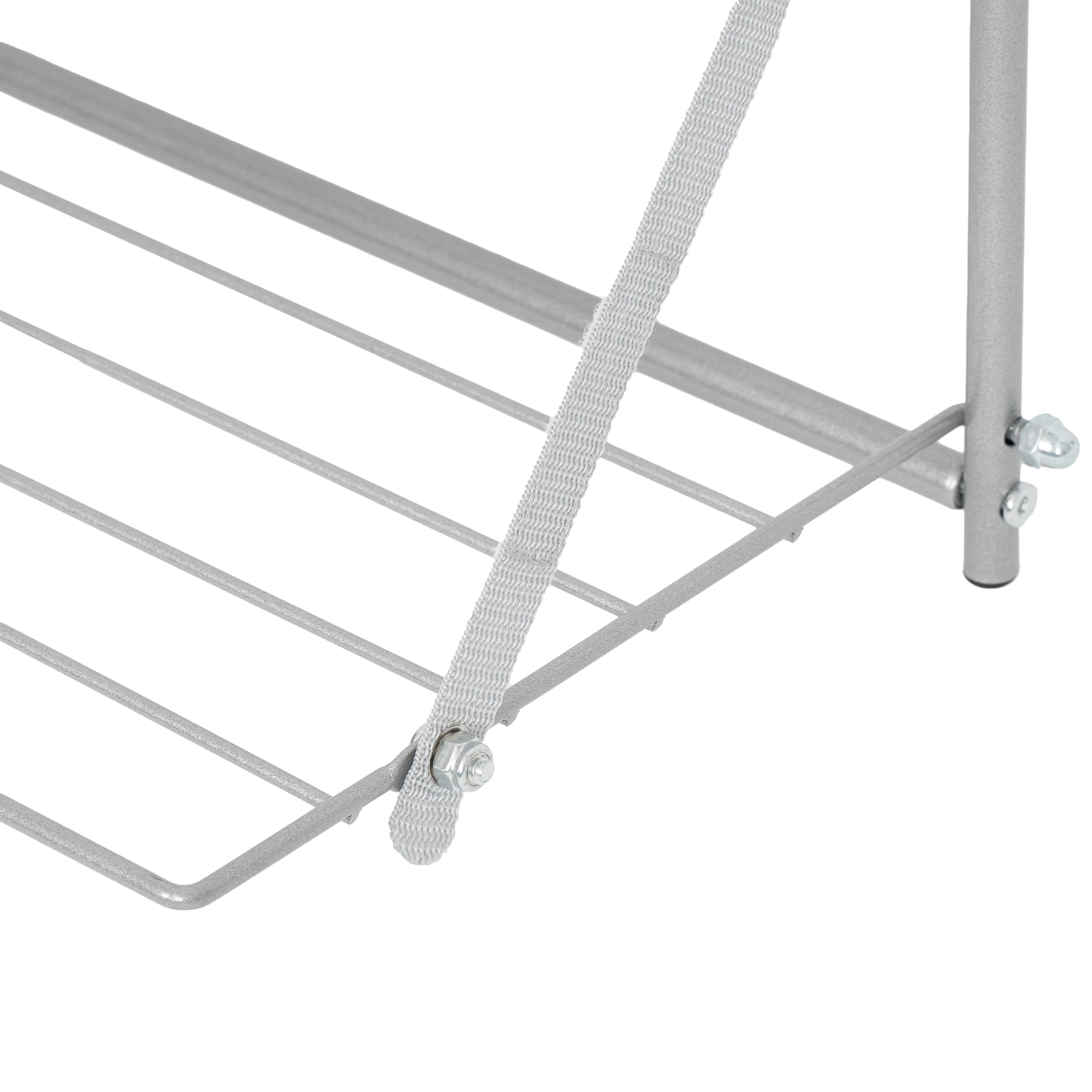 Mainstays 3-Tier Steel Over-the-Door Clothes Drying Rack, Silver