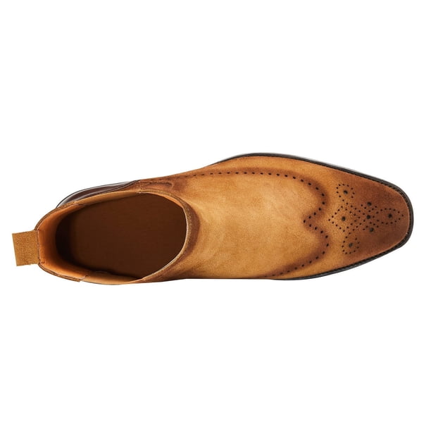 Chaussures Montantes Homme En Cuir – Larges, Imperméables, Semelle Blanche, Pointures Jusqu'au 50, Pour Sport Ou Quotidien