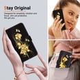 thumbnail image 5 of Compatible with Motorola Moto Edge 40 Flower Painted PU Leather Wallet Case with Card Slots Cover, 5 of 5