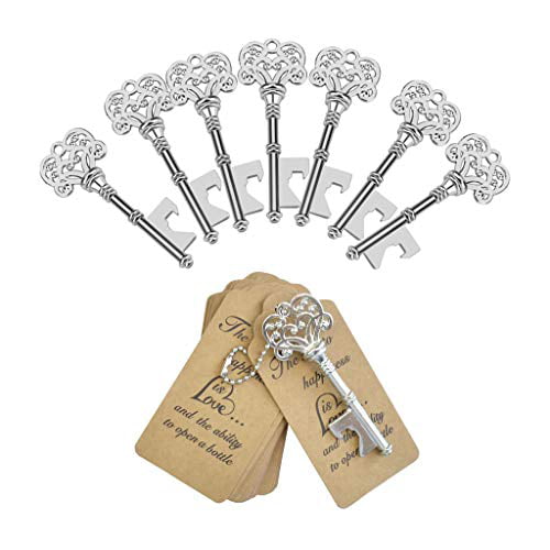 80 Vintage Skeleton Key Bottle Opener Wedding Favor Reception Gift Party Classic 