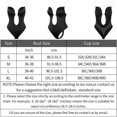 thumbnail image 4 of XINQIHANG Soutien-Gorge Gainant Dos Nu, Justaucorps Intégral String Aguichant Sans Coutures à Col en V Profond pour Femmes, Robe de Soirée Soutiens-Gorge Invisibles (Noir, 2TG), 4 of 7
