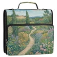 thumbnail image 5 of FORMRS Zipper Binder with Shoulder Strap 2-inch Ring 500 Sheet Capacity File Bag, Garden Scene, 5 of 5