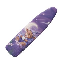 HELLHERO Cow Ironing Board Cover, 15x54 Inch Ironing Board Cover Protector Standard Size, Heat-Resistant Iron Board Cover, Easy Installation