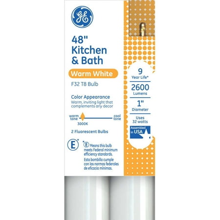 

GE kitchen & bath 32 watt T8 2-pack