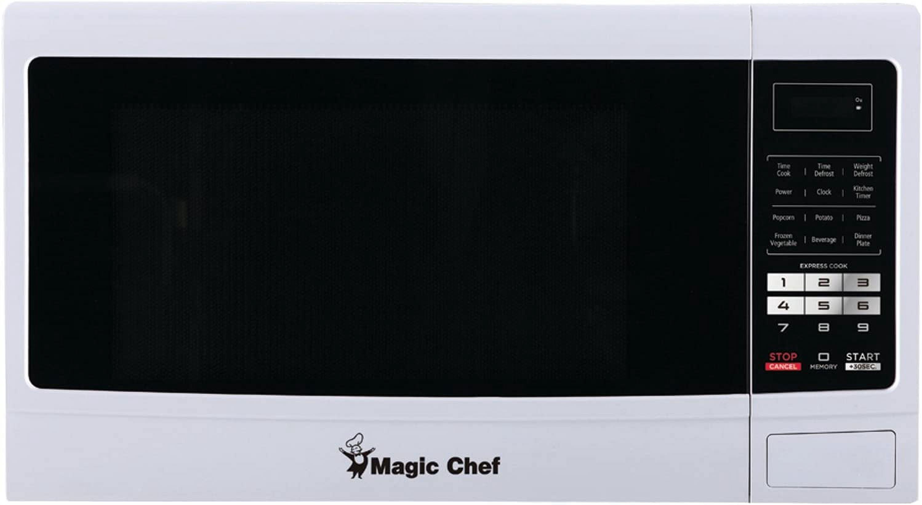 Magic Chef 1.6 cu. ft. 1100-Watt Countertop Microwave Oven - White MCM1611W Microwave Oven