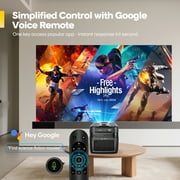 [Auto Focus] Magcubic HY450C 900ANSI Brightness Projector 8K 1080P Native Ultra Short Throw WiFi6 BT5.4 Auto Offset Home Theater Voice Control Smart Portable Projector HY450C