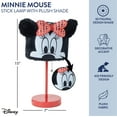 thumbnail image 3 of Disney Minnie Mouse 15" Plush Shade Stick Lamp, 3 of 6