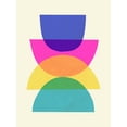 thumbnail image 2 of Barnes, Victoria 12x14 White Modern Wood Framed Museum Art Print Titled - Bright Stack III, 2 of 4