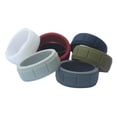 thumbnail image 4 of Banda para el anillo de dedo de boda de silicona flexible de 7 piezas de 8 mm de ancho US Size9 Sunnimix Banda del anillo del dedo del silicón, 4 of 8