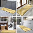 thumbnail image 2 of Yellow and White Checkerboard Pattern Kitchen Rug Mat,Kitchen Runner Rugs Non Skid Washable,Decorative Kitchen Floor Mats for Kitchen,Sink,Laundry,17"X47", 2 of 5