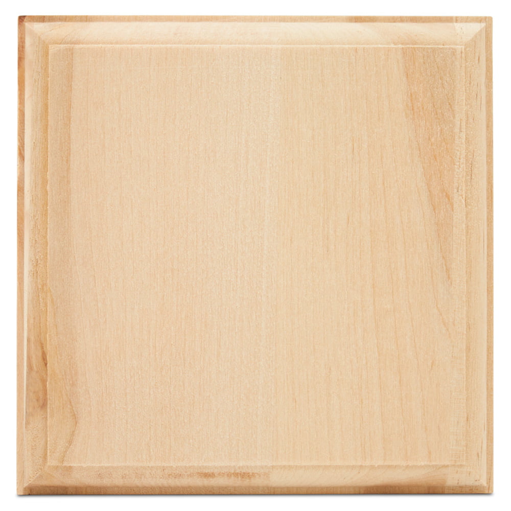 Unfinished Wooden Coasters 4.7, Pack of 25 Wood Squares for