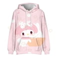thumbnail image 1 of Sanrio-Sudadera con capucha de Hello Kitty Kuromi para mujer, chaqueta estética Kawaii Y2K, camisa de calle Punk, sudadera Harajuku, ropa, 1 of 4