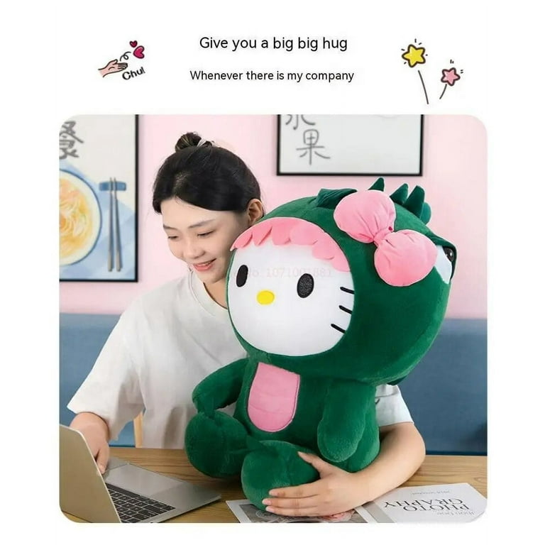 Sanrio Kawaii Hello Kitty Plush Toy Pillow Doll Stuffed Animal Children  Plushies Home Decoration Peluche Girls Christmas Gift - AliExpress