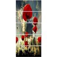 thumbnail image 2 of Poppies sur Fond d'Orage - Impression sur Toile Florale, 2 of 3