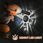 Cordless Impact Wrench, UNTIMATY 1/2 inch  Brushless Impact Gun, Max Torque 350 Ft-lbs（450N.m） Impact Wrench with 20V Brushless Motor, with 3.0Ah Li-ion Battery & 7 Sockets