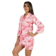 thumbnail image 4 of Phagun Ensemble de Détente Imprimé pour Femmes 2 Pcs Tenue de Nuit Haut en Coton et Shorts, 4 of 7