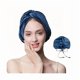 thumbnail image 1 of wonima11 100% Mulberry Silk Shower Cap, Double Layer Silk Turban/Bonnet, Adjustable Fit for Night Hair Care, 8 Colors (Navy Blue Bonnet With Adjustable Strap), 1 of 1
