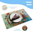 thumbnail image 3 of BaHomeck placemats Set of 4 rectangle Linen Cotton Placemats for Dining Table Washable Heat Resistant,18*12inch,Basket Of Colorful Champion Flowers, 3 of 4