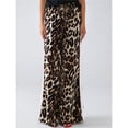 thumbnail image 6 of Women's Cheetah Print Wide Leg Baggy Pants Y2k Side Loose Streetwear Trousers Brown & White L, 6 of 8