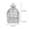 thumbnail image 2 of Kearding Candelero hueco clásico, farol de viento de hierro, candelero de estilo europeo, farol de tallado para el hogar, boda, cafetería Decoración del hogar Kearding HA019873-00, 2 of 6