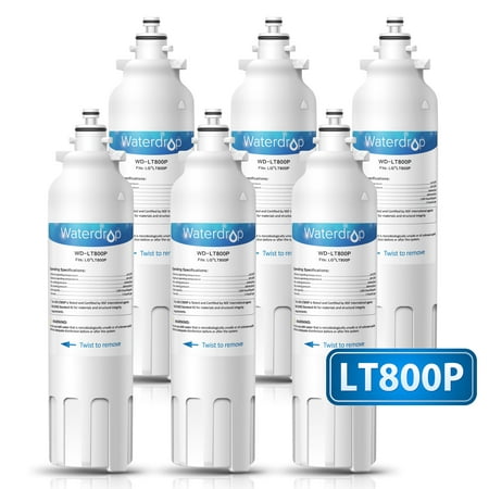 6 Pack Waterdrop LT800P Replacement for LG LT800P, ADQ73613401, ADQ73613402. Kenmore 9490, 46-9490, 469490 Refrigerator Water