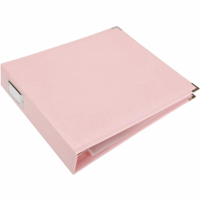 Classic Leather 3 Ring Album 12 x 12 in. Pretty Pink