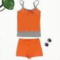 thumbnail image 3 of XFHLMJFF Women's Sexy Tankini Swimsuit Summer Beach Two Piece Normal High Waisted Bathing Suit Sports Vacation Strap New Padded Bra Trendy Swimwear, 3 of 9