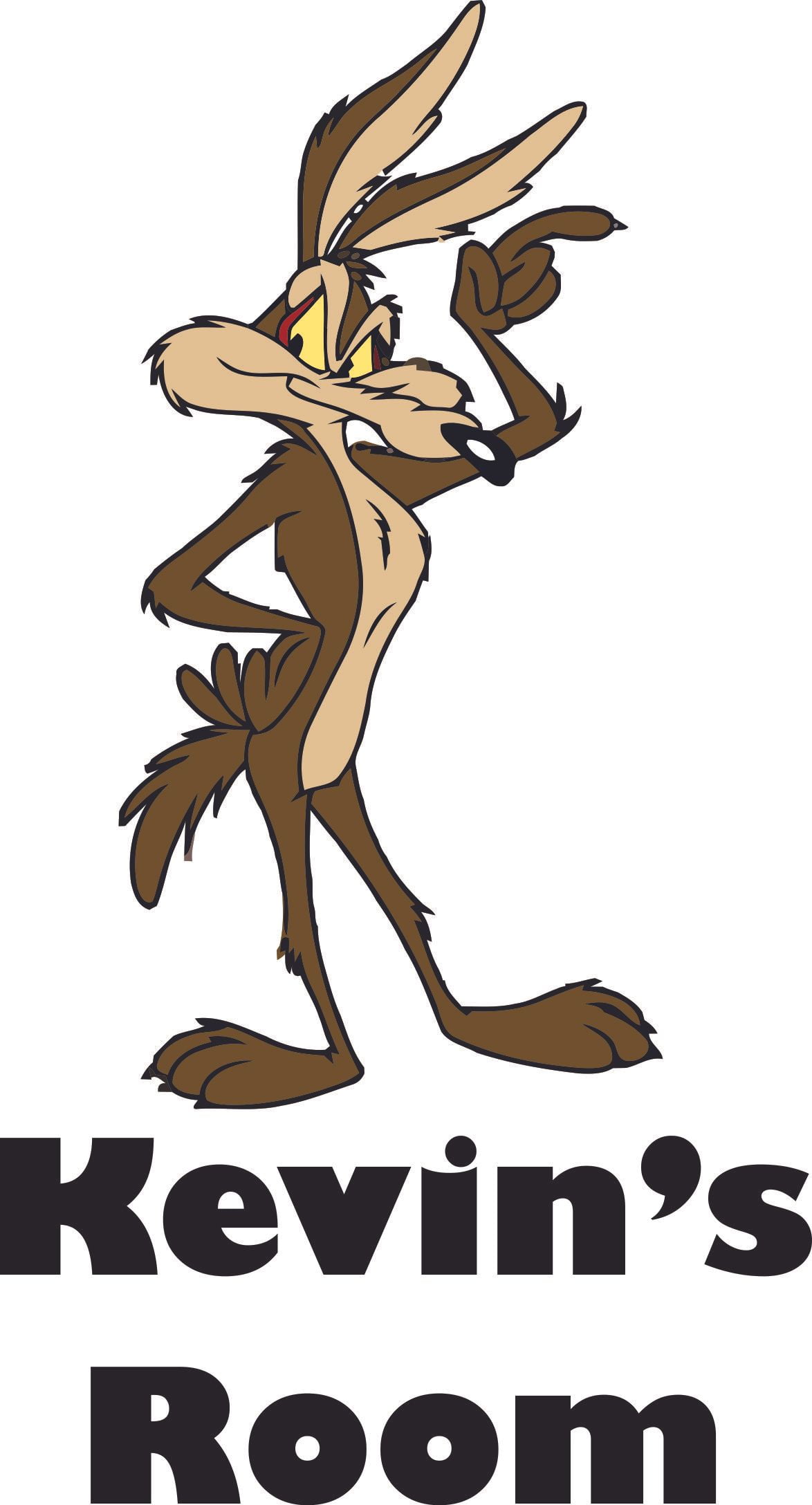 Wile E. Coyote Road Runner Cartoon Customized Wall Decal Custom Vinyl