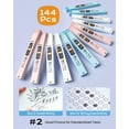 thumbnail image 5 of Nicpro 6 Pcs 0.5 & 0.7 mm Pastel Mechanical Pencils, with HB Lead Refills, Erasers , Come with Case, 5 of 5