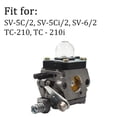 thumbnail image 3 of Carburetor C1U-K82 C1U-K54A Carb Fit for Mantis 7222 7222E 7222M 7225 Tiller Cultivators with SV-5C/2 Engines SV-5C/2 SV-5Ci/2 SV-6/2 TC-210 TC-210i 12520011822 12520013122 Carb with Fuel Line Gasket, 3 of 7