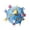 Blue, variant on Squeaky Dog Ball Toy Soft Plush Chew Toy with Tug Tags Bouncy Interactive Puppy Training Toy for Small Medium Dogs