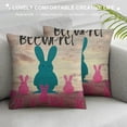 thumbnail image 3 of PHYHOO Pillow Covers Welcome Decor Cushion Cover Farmhouse Rabbit Spring Home Decorative Pillowcases , for Sofa Couch Patio, 3 of 5