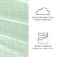 thumbnail image 5 of Noble Linens 4 Piece Pattern Microfiber Bed Sheets Set, Jade Urban Arrows, California King, 5 of 12