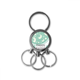 thumbnail image 1 of Porte-clés en Métal Inoxydable avec Motif Lapin Œuf Coloré Vert pour Pâques, 1 of 3