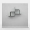 thumbnail image 4 of Ada Home Decor Furniture 33.86" 2 Tier Anthracite Webb Modern Wall Shelf, 4 of 7