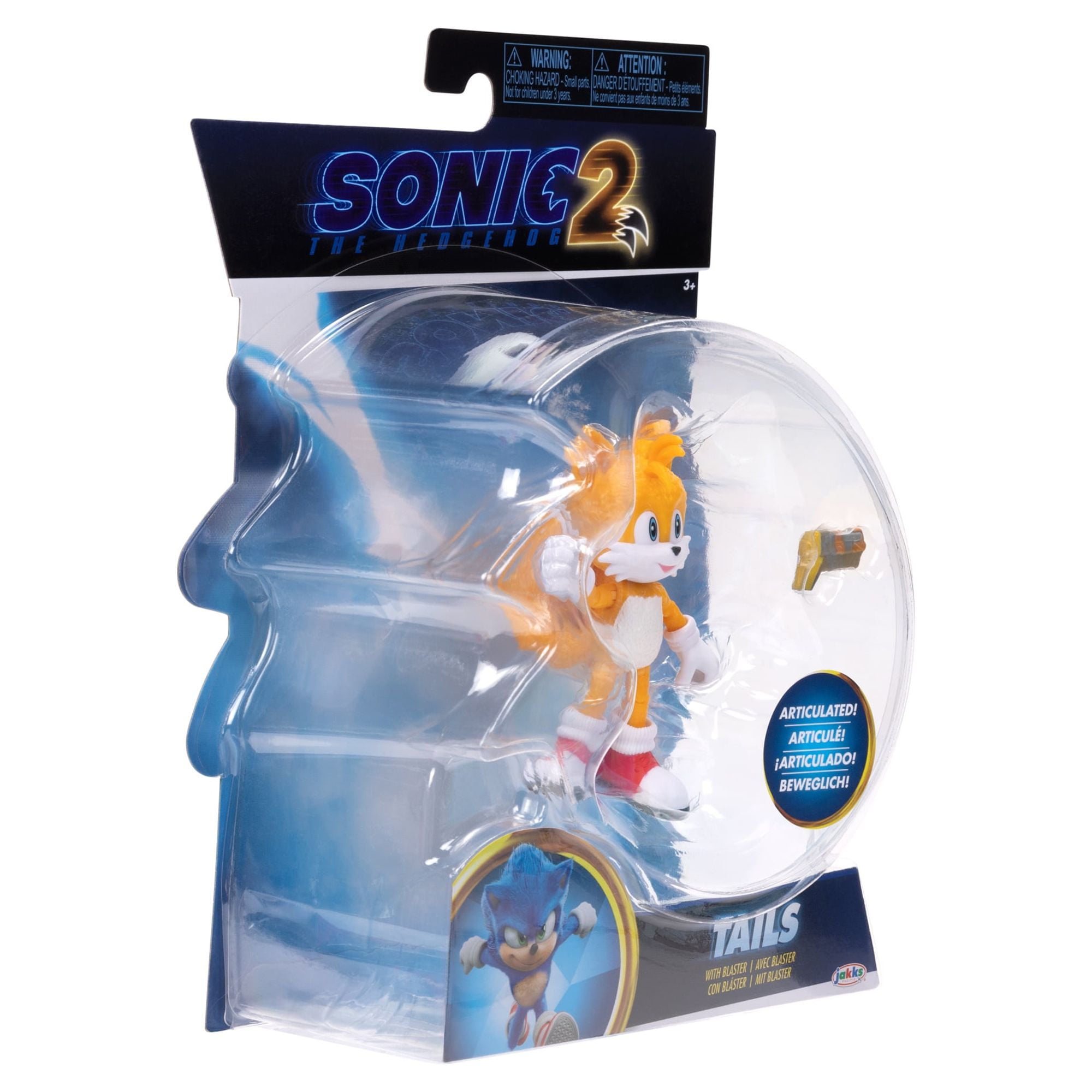  Sonic the Hedgehog 2 The Movie 4 Articulated Action Figure  Collection (Tails) : Toys & Games