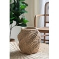 thumbnail image 4 of A&B Home Spiral and Woven Textured Cement Planter 8.3" x 8.3" x 8.7", 4 of 8