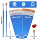 thumbnail image 3 of Acrylic Paint Brush Set 50 Pcs Small Brushes Flat Detail Bristle, 3 of 5