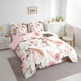 thumbnail image 2 of Manfei Western Cowgirl 7-Piece Twin Bedding Sets,Rustic Flower Floral Bedding Comforter Set,Country Farmhouse Horse Sheet Sets For Kids Girls,Microfiber Bedroom Decor Reversible, 2 of 7