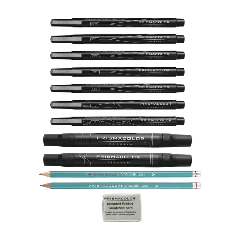 Prismacolor Premier Advanced Hand Lettering Set with Illustration Markers,  Art Pens, Pencils, Eraser and Tips Pamphlet, 13 Count 
