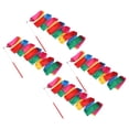 thumbnail image 1 of Uxcell 4 Pcs Dance Ribbons, 78.7 Inch Gymnastics Ribbon Streamers with Red Wand for Gymnastics Artistic, Flame, 1 of 7